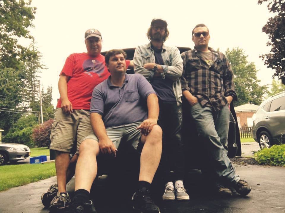 (l - r) Rob Flynn, Dan Prockup, Ben Garrett, and Bob Forget.