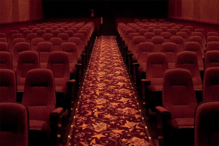 Left of the Dial - movie theater seats